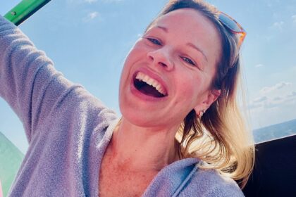 blue sky and sun and loving life