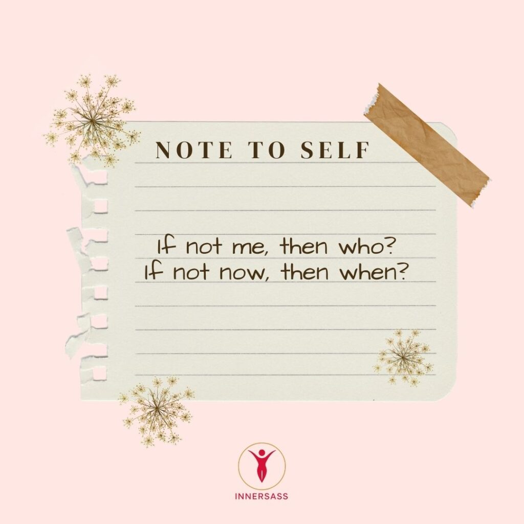 Quote for self acceptance and determination.